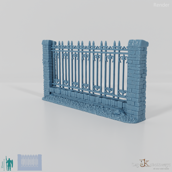 Fence - Iron cemetery fence A0