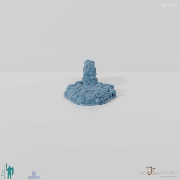 Wall - Low natural stone wall - Collapsed wall end