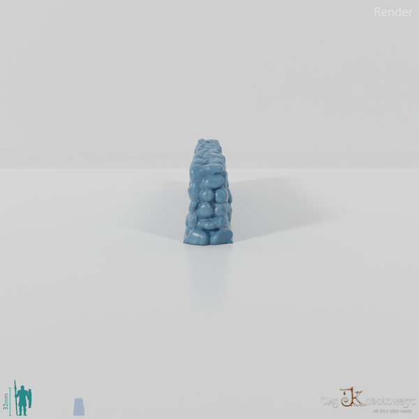 Mauer - Niedrige Natursteinmauer - Gerade