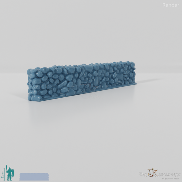 Mauer - Niedrige Natursteinmauer - Gerade