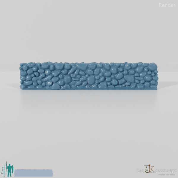 Mauer - Niedrige Natursteinmauer - Gerade