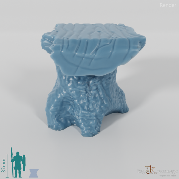 Hocker - Rustikaler Holzhocker 02