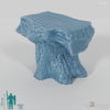 Stool - Rustic wooden stool 03