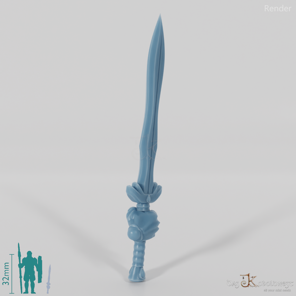 Elven sword - Elegant one-handed sword with hand A