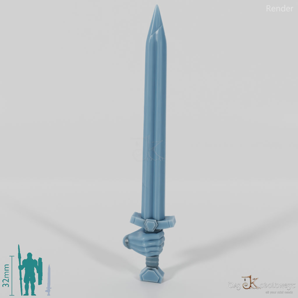 Reitervolk-Schwert 1 mit Hand
