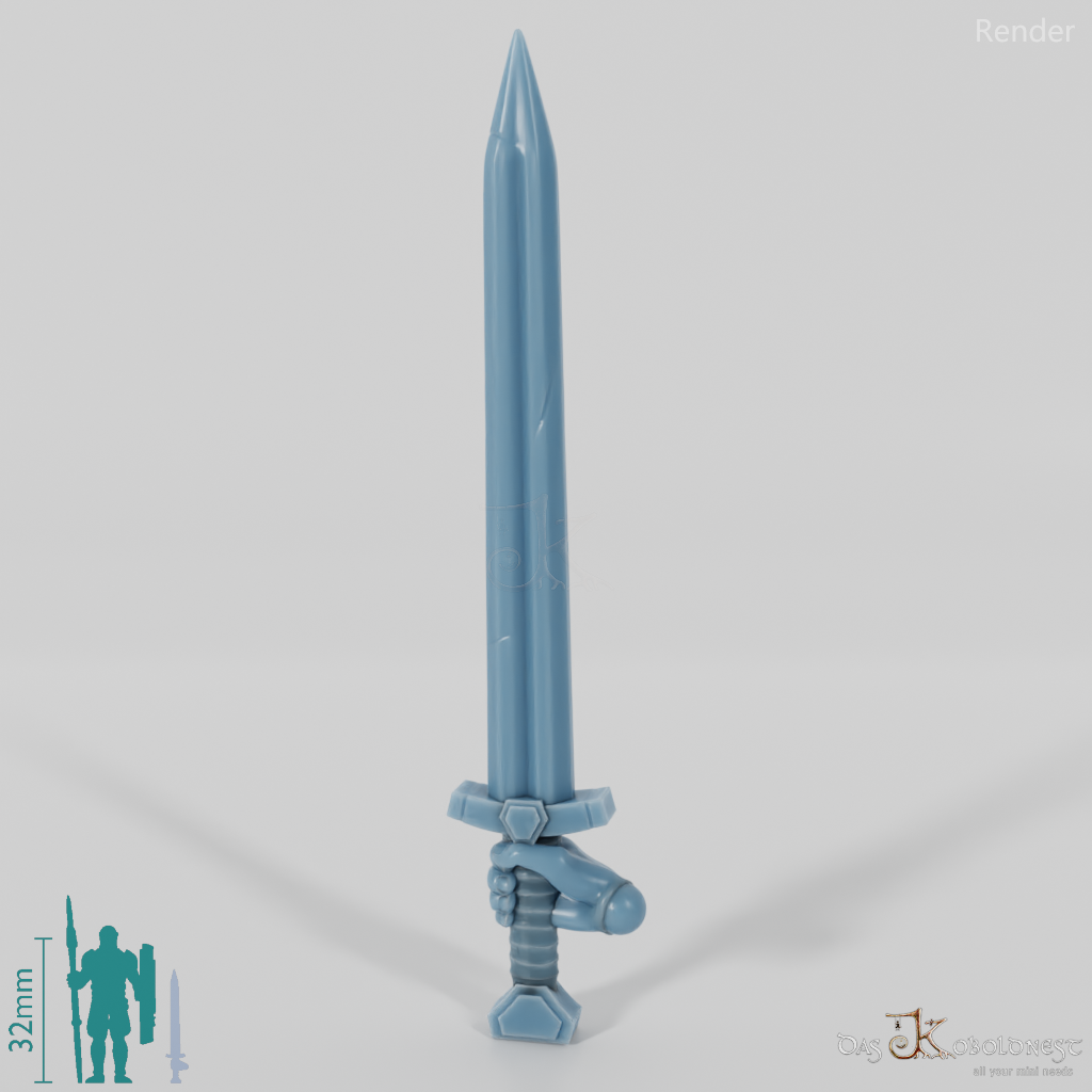 Reitervolk-Schwert 1 mit Hand