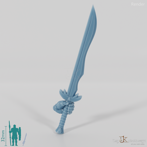 Elven sword - Elegant one-handed sword with hand B