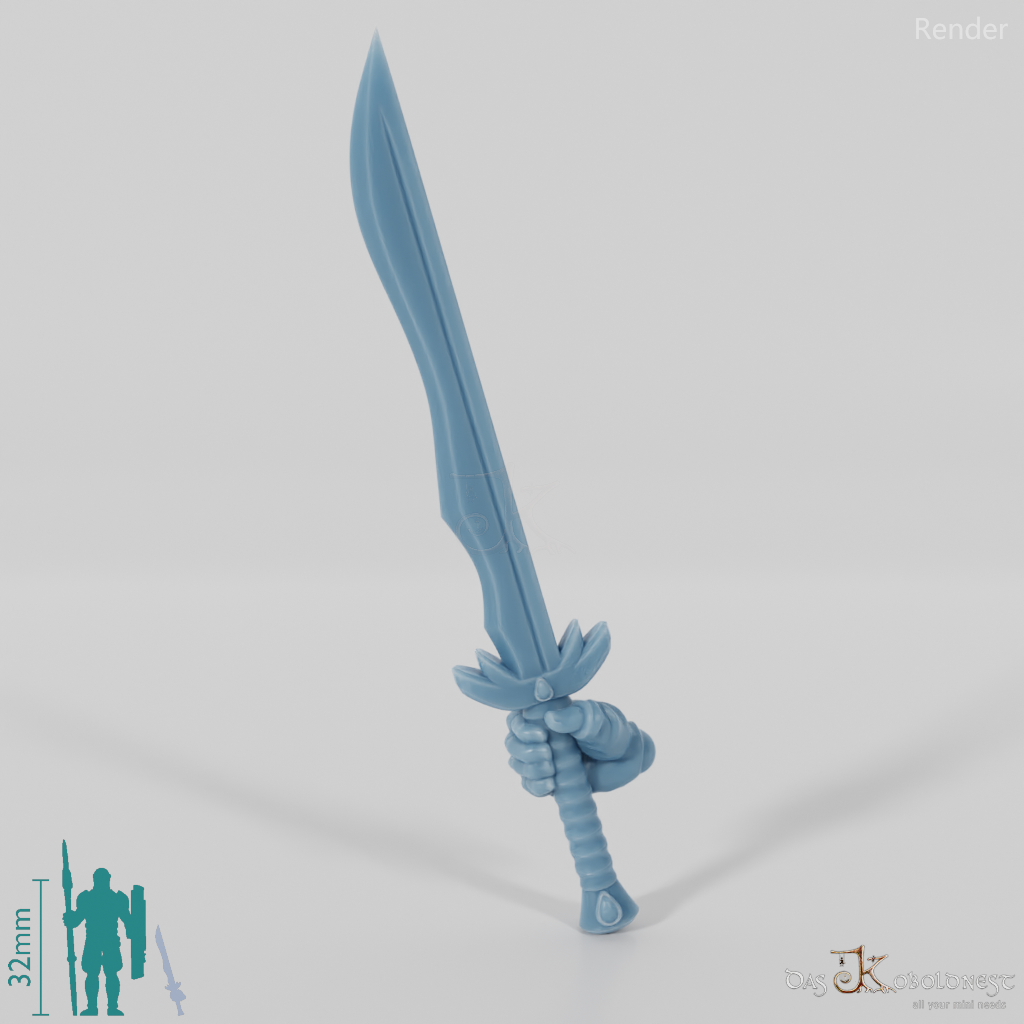 Elven sword - Elegant one-handed sword with hand B