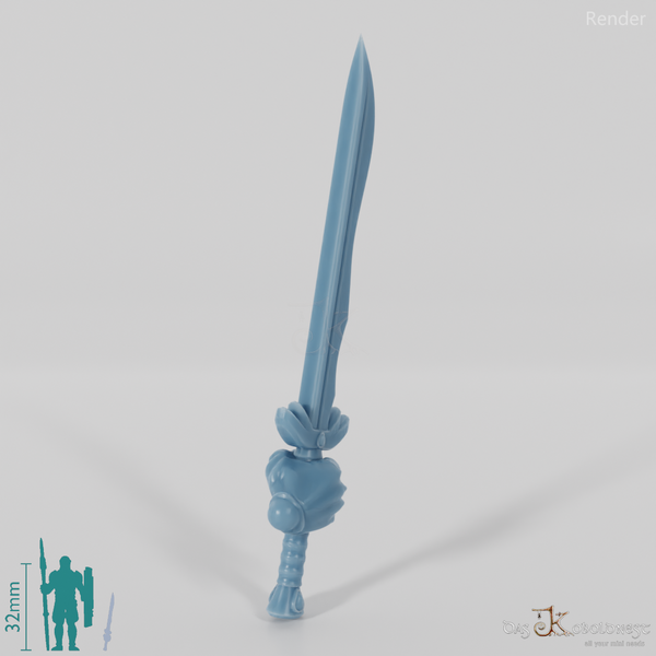 Elven sword - Elegant one-handed sword with hand B