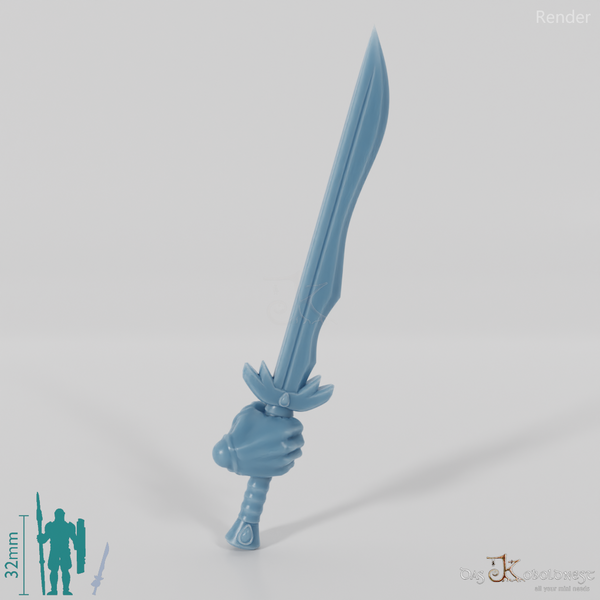 Elven sword - Elegant one-handed sword with hand B