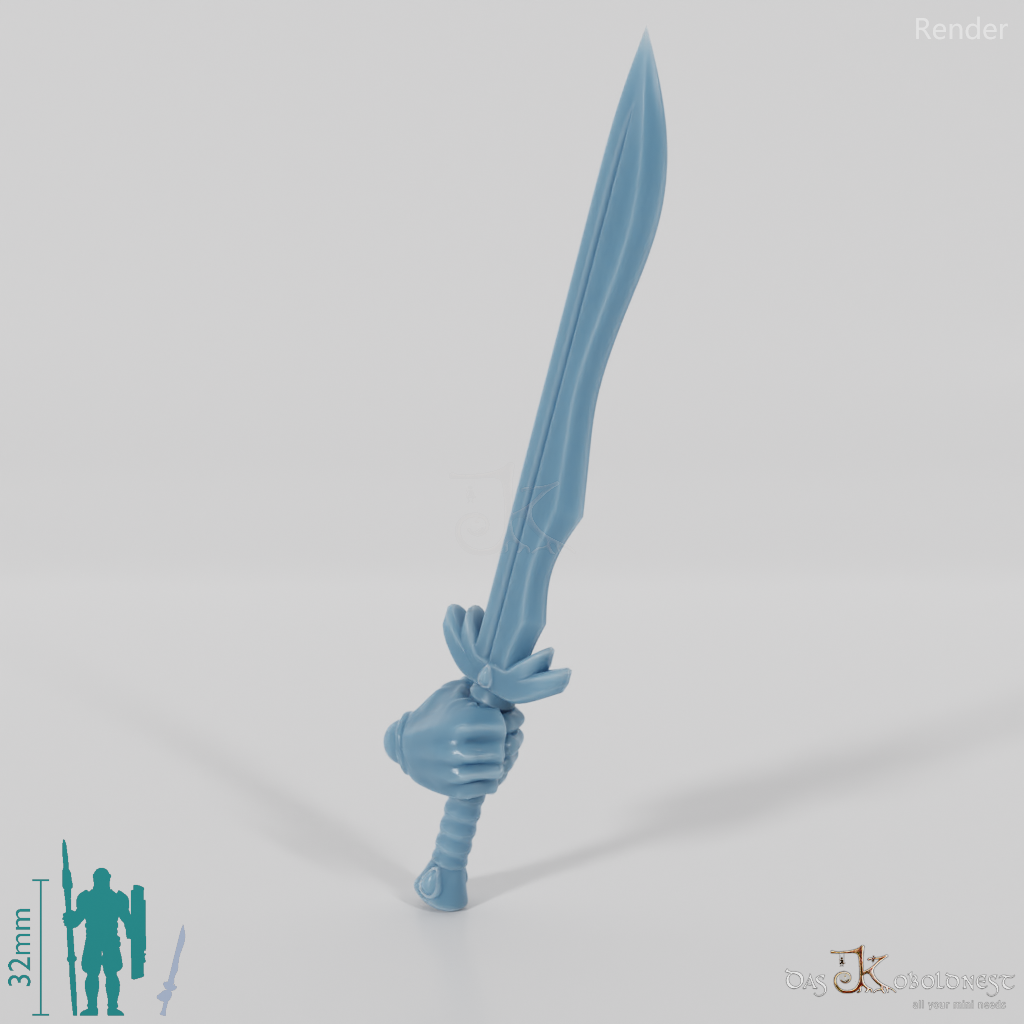 Elven sword - Elegant one-handed sword with hand B