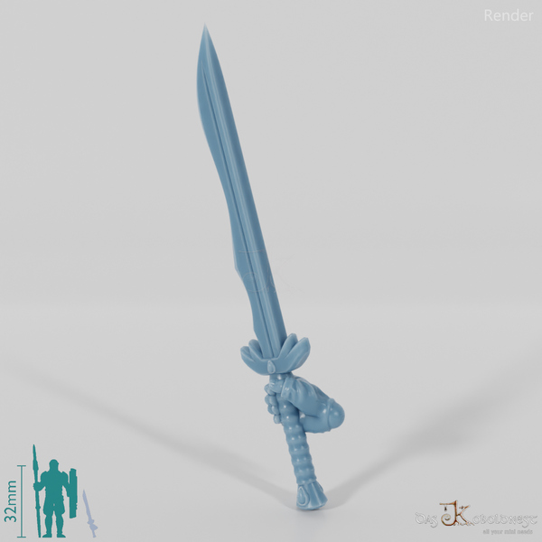 Elven sword - Elegant one-handed sword with hand B