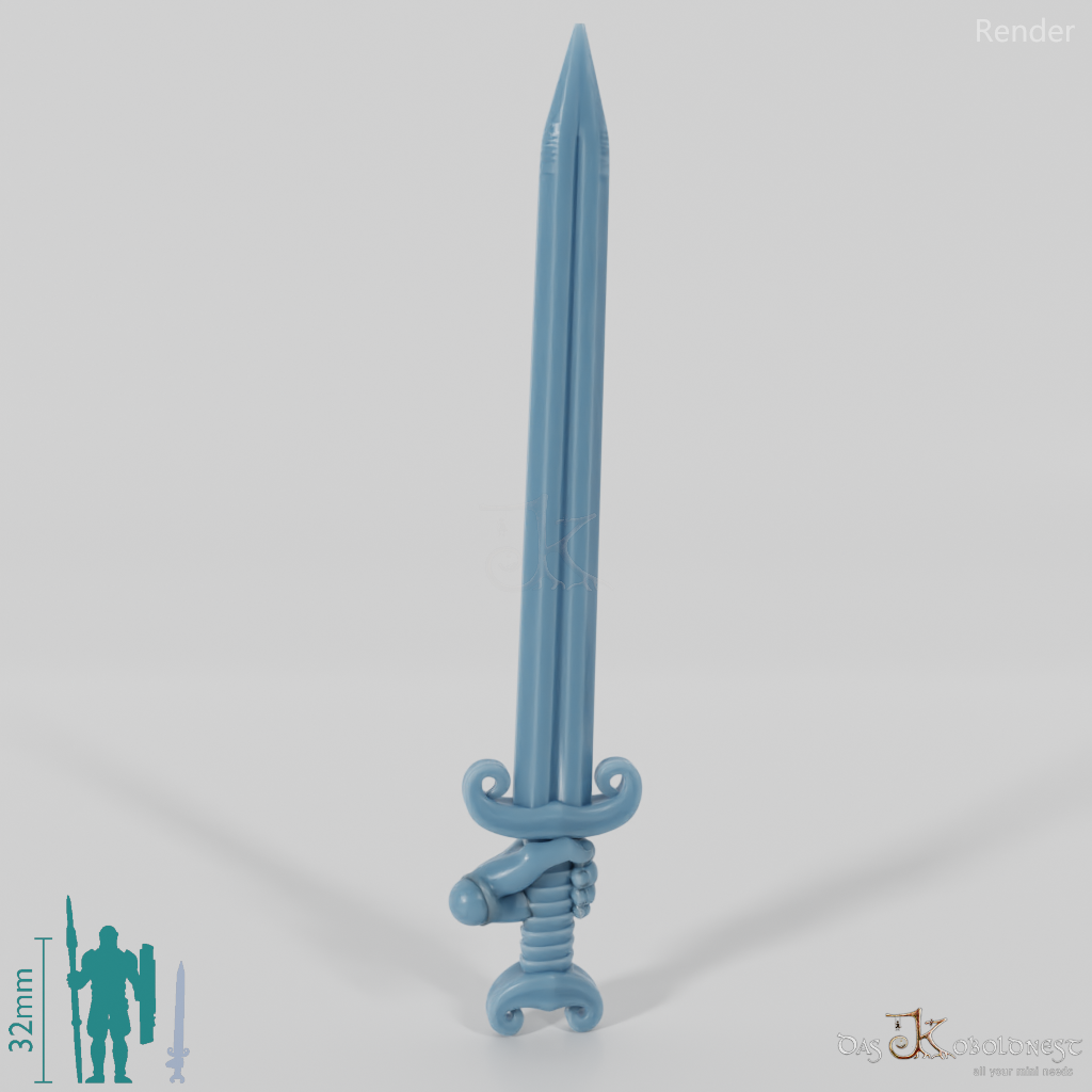 Reitervolk-Schwert 2 mit Hand