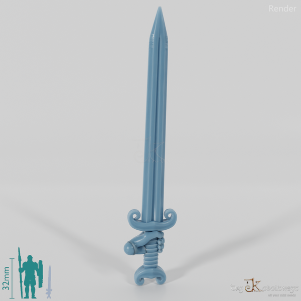 Reitervolk-Schwert 2 mit Hand