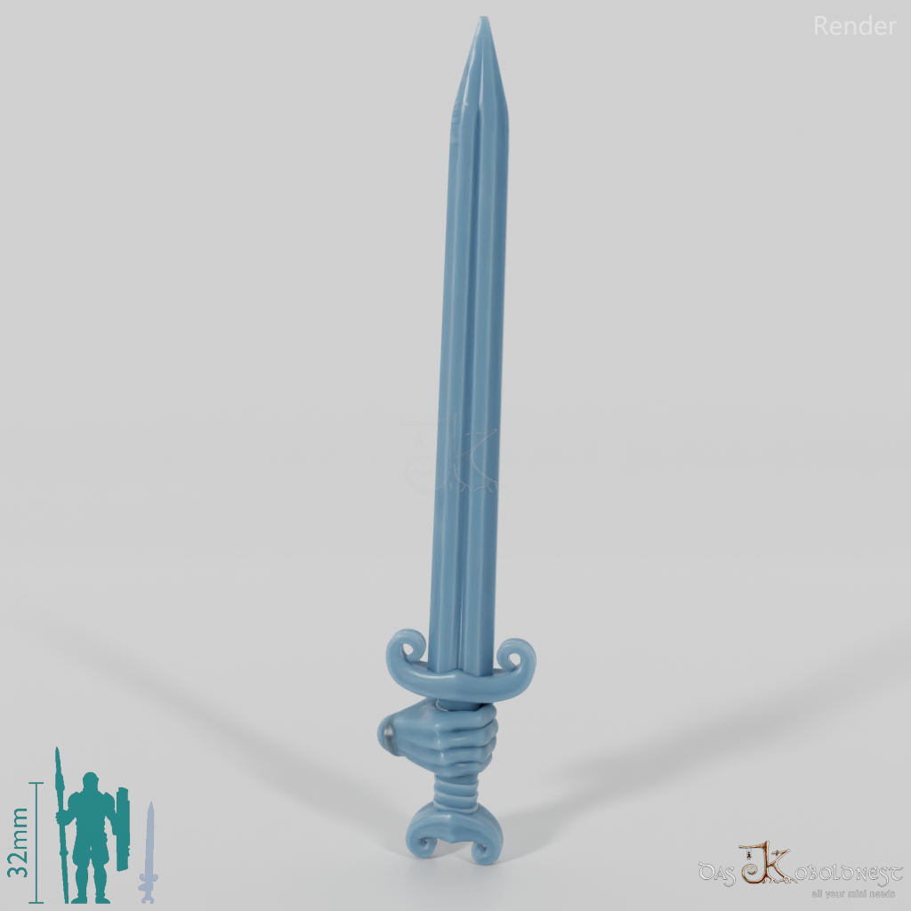 Reitervolk-Schwert 2 mit Hand