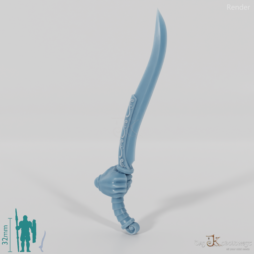 Elven sword - Elegant one-handed sword with hand C