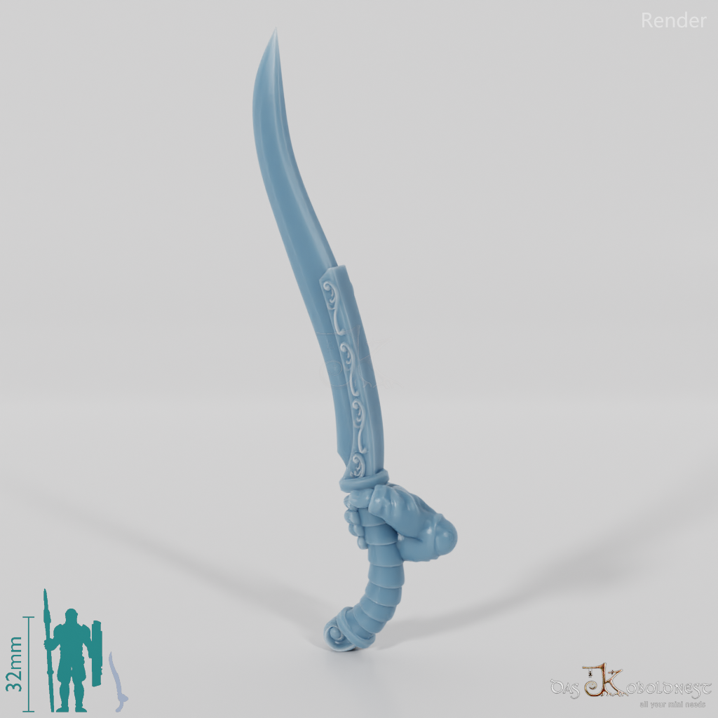 Elven sword - Elegant one-handed sword with hand C