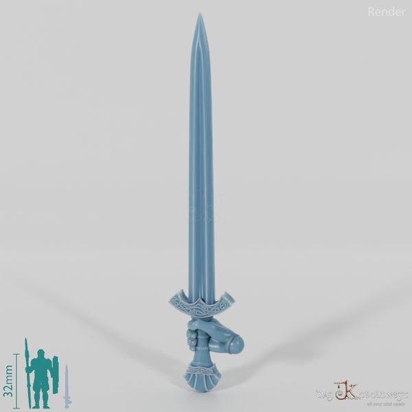 Rider Sword, Decorated 2 with Hand