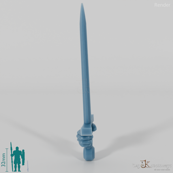 Halfling sword with hand