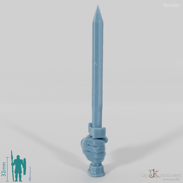 Zwergisches Kurzschwert mit Hand