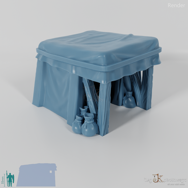 Tent - desert tent with goods