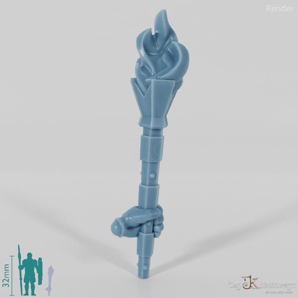 Dwarven torch with hand