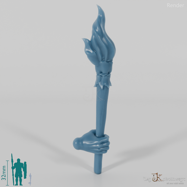 Halfling torch with hand