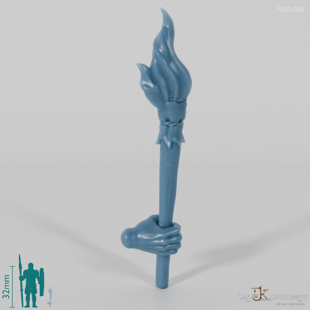 Halfling torch with hand