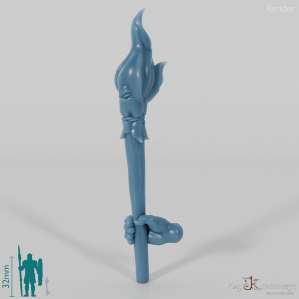 Halfling torch with hand