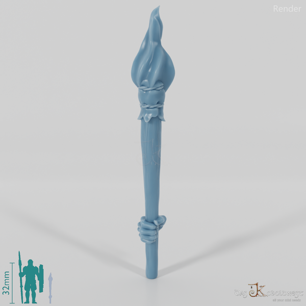 Orc torch with hand