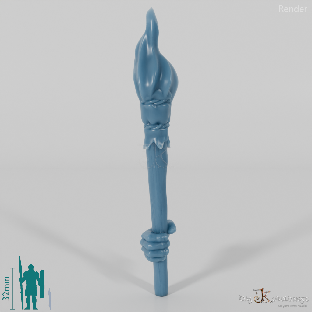 Halfling torch with hand