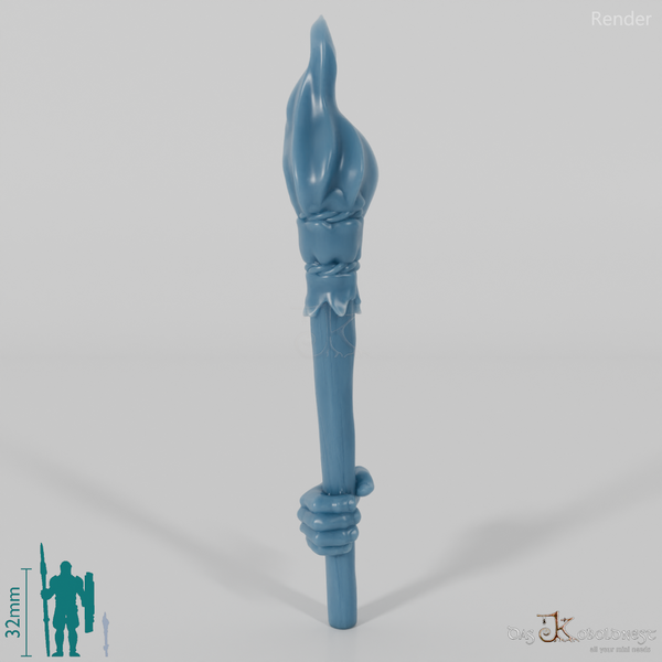 Halfling torch with hand