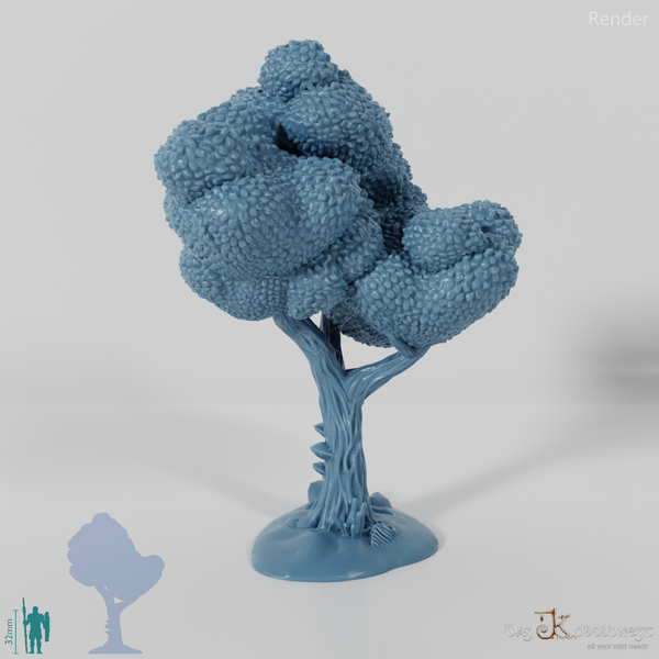 Furrowed deciduous tree 1