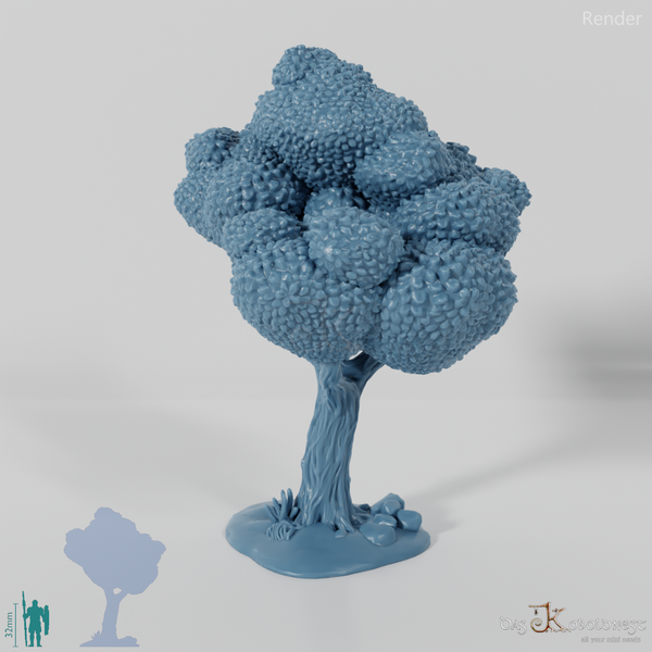 Furrowed deciduous tree 1