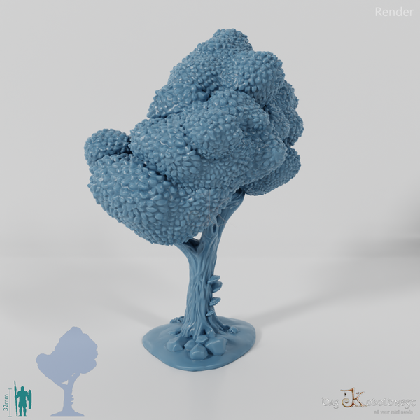 Furrowed deciduous tree 1