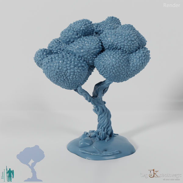 Furrowed deciduous tree 2