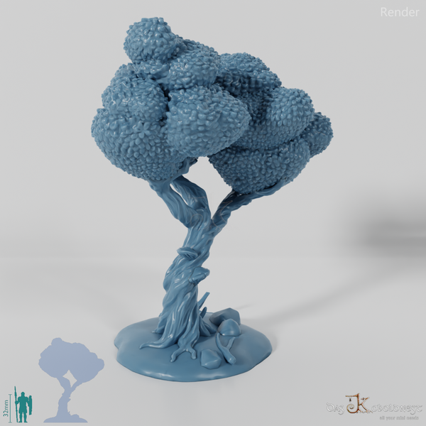 Furrowed deciduous tree 2