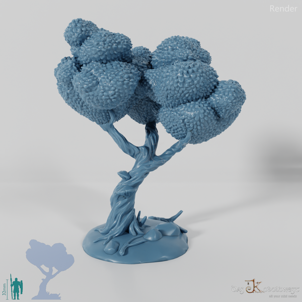 Furrowed deciduous tree 2