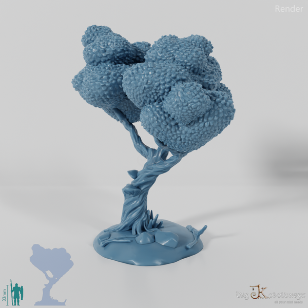 Furrowed deciduous tree 2