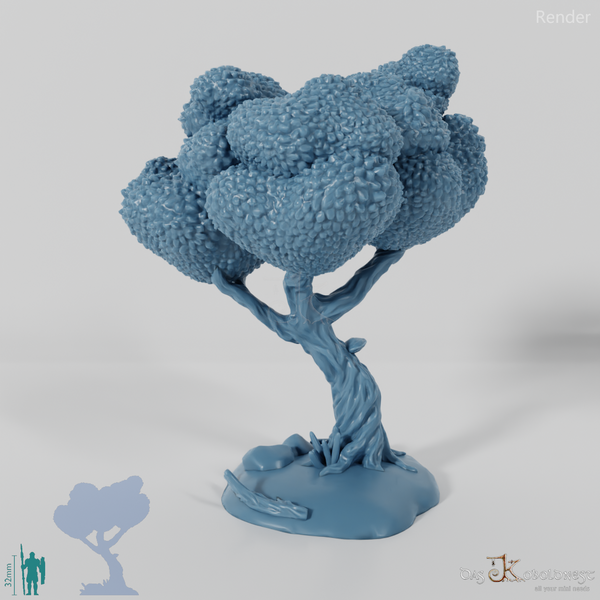 Furrowed deciduous tree 2