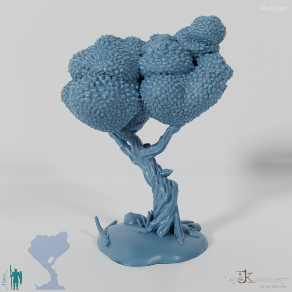 Furrowed deciduous tree 2