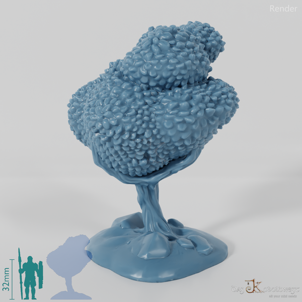 Furrowed deciduous tree 3