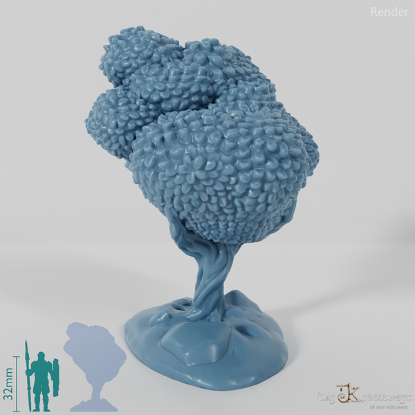 Furrowed deciduous tree 3