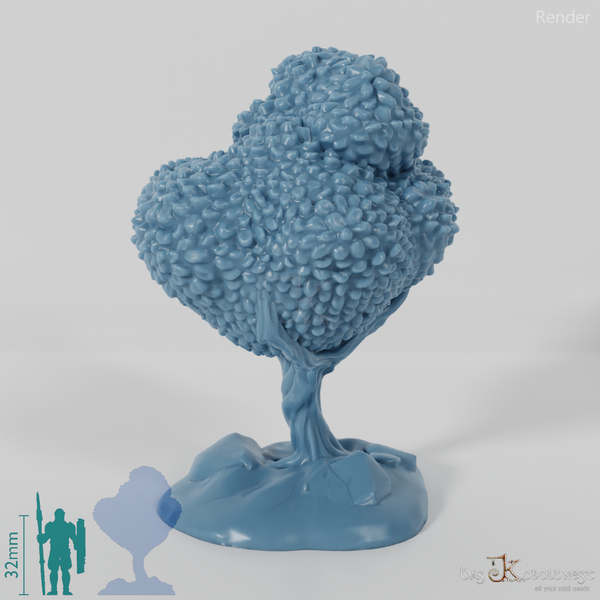 Furrowed deciduous tree 3