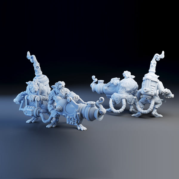 Tecnomancer's Guild flamethrower crew