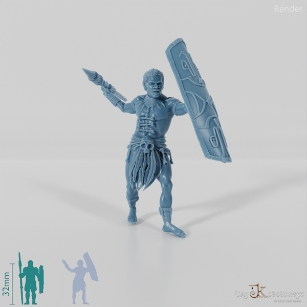 Südmenschen-Stammeskrieger B