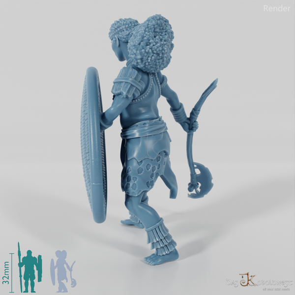 Südmenschen-Stammeskriegerin D