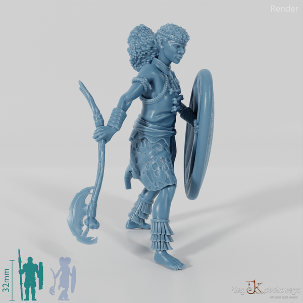 Südmenschen-Stammeskriegerin D