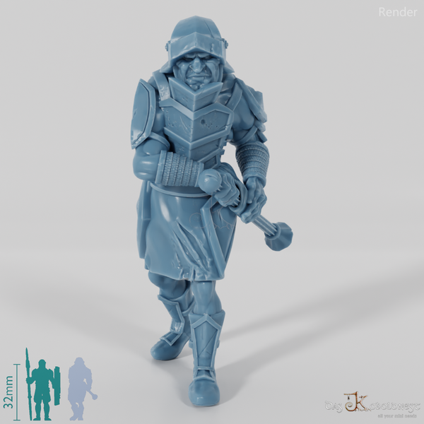 Uglab, half-orc warrior