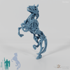Rearing skeleton horse